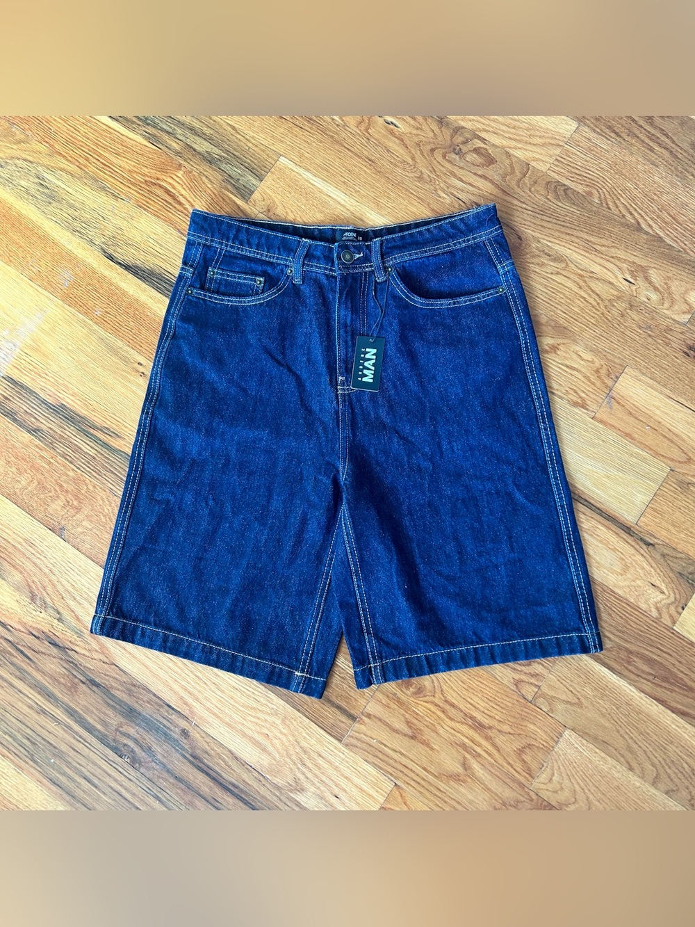 Ardene Men Dark Blue Denim Jorts